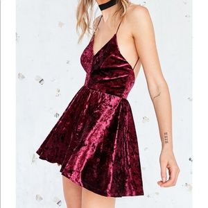 Urban Outfitters Silence + Noise velvet romper